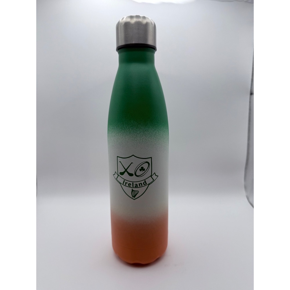 Ireland Irish Pride Ombre Stainless Steel‎ Water Bottle, Green White Orange